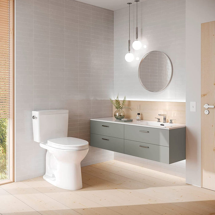 TOTO CST776CSG#01 Drake Two-Piece Elongated Toilet with 1.6 GPF Tornado Flush, Regular Height