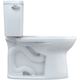 TOTO CST776CSG#01 Drake Two-Piece Elongated Standard Height Toilet with CeFiONtect and 1.6 GPF Tornado Flush, Cotton White