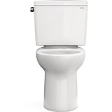 TOTO CST776CSG#11 Drake Two-Piece Elongated Standard Height Toilet with CeFiONtect and 1.6 GPF Tornado Flush, Colonial White
