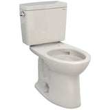 TOTO CST776CSG#12 Drake Two-Piece Elongated Standard Height Toilet with CeFiONtect and 1.6 GPF Tornado Flush, Sedona Beige