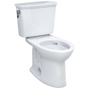 TOTO CST786CEG#01 Drake Transitional Two-Piece Elongated 1.28 GPF Toilet with CeFiONtect, Cotton White