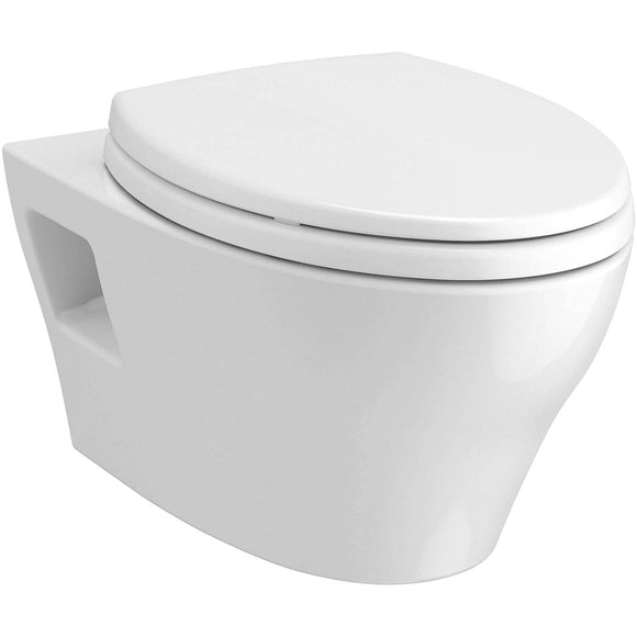 TOTO CT428CFG#01 EP Elongated Wall-Hung Bowl, Cotton White (seat not included)