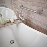 DreamLine BTCP6928HFXXC04 Chesapeake 69" L x 31" H Acrylic Freestanding Bathtub with Brushed Nickel Finish