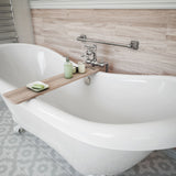 DreamLine BTCP6928HFXXC00 Chesapeake 69" L x 31" H Acrylic Freestanding Bathtub with White Finish