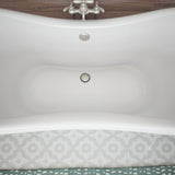 DreamLine BTCP6928HFXXC04 Chesapeake 69" L x 31"H Acrylic Freestanding Bathtub with Brushed Nickel Finish