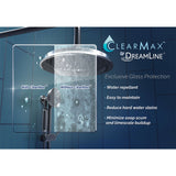 DreamLine SHEN-1432460-04 Quatra Plus 32"D x 46"W x 72"H Frameless Hinged Shower Enclosure in Brushed Nickel