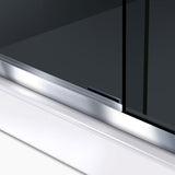 DreamLine SHDR-176076G-01 Crest 58-60 in. W x 76 in. H Smoke Gray Glass Frameless Sliding Shower Door in Chrome