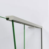 DreamLine SHDR-1760760-04 Crest 58-60" W x 76" H Clear Glass Frameless Sliding Shower Door in Brushed Nickel