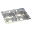Elkay D225194 Dayton Stainless Steel 25" x 19" x 6-5/16", Double Bowl Top Mount Kitchen Sink