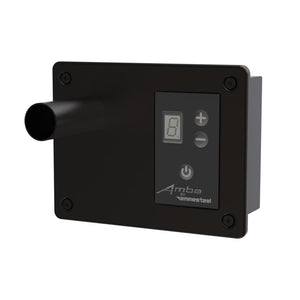 Amba ATW-DHC-MB Digital Heat Controller for Antus, Quadro, Sirio and Vega Collections in Matte Black Finish