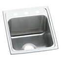 Elkay DLR1722103 Lustertone Stainless Steel 17" x 22" x 10-1/8", Single Bowl Top Mount Kitchen Sink