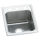 Elkay DLR1722102 Lustertone Stainless Steel 17" x 22" x 10-1/8", Single Bowl Top Mount Kitchen Sink
