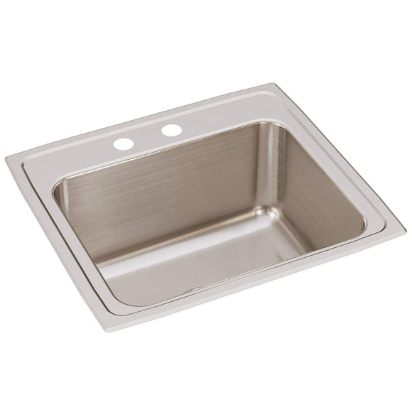 Elkay DLR2219102 Lustertone Stainless Steel Single Bowl Top Mount Sink