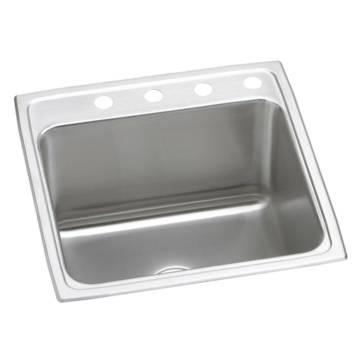 Elkay DLR2222103 Lustertone Stainless Steel 22" x 22" x 10-1/8", Single Bowl Top Mount Kitchen Sink