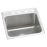 Elkay DLR2222123 Lustertone Stainless Steel 22" x 22" x 12-1/8", Single Bowl Top Mount Kitchen Sink