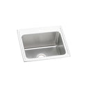 Elkay DLR2522101 Lustertone Stainless Steel 25" x 22" x 10-3/8", Single Bowl Top Mount Kitchen Sink