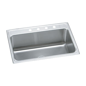 Elkay DLR3122103 Lustertone Stainless Steel 31" x 22" x 10-1/8", Single Bowl Top Mount Kitchen Sink