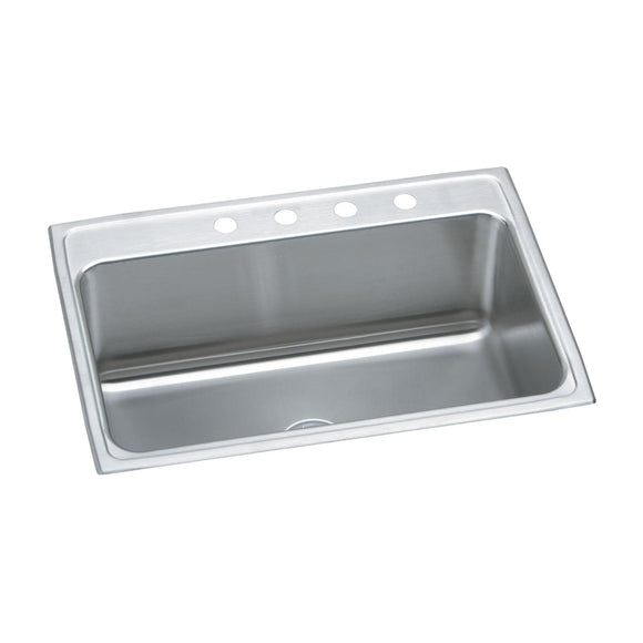 Elkay DLR3122103 Lustertone Stainless Steel 31" x 22" x 10-1/8", Single Bowl Top Mount Kitchen Sink