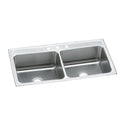Elkay DLR4322103 Lustertone Stainless Steel 43" x 22" x 10-1/8", Double Bowl Top Mount Kitchen Sink