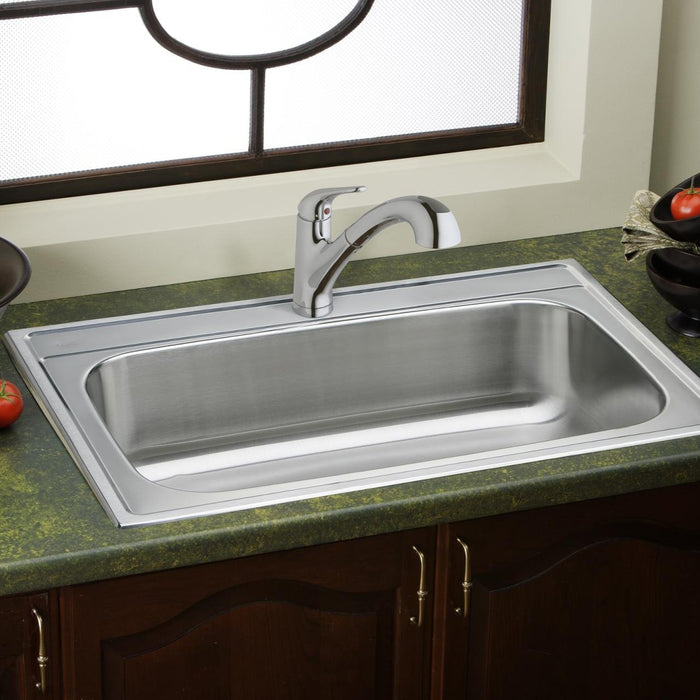 Elkay LK5000CR Deck Mount Kitchen Faucet, Pull-out Spray, + Optional Escutcheon Chrome