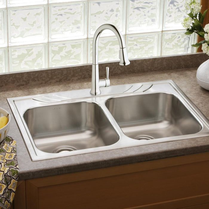 Elkay LK6000CR Deck Mount Kitchen Faucet, Pull-down Spray Forward Only, Chrome