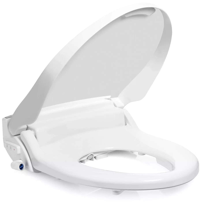 Brondell Swash DR802-EW Select Electronic Bidet Seat for Elongated Toilets in White with Warm Air Dryer and Deodorizer
