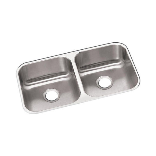 Elkay DXUH3118 Dayton Stainless Steel 31-3/4" x 18-1/4" x 8", Double Bowl Undermount Kitchen Sink