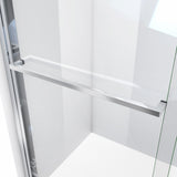 DreamLine SHDR-1860720-01 Duet Plus 56-60" W x 72" H Semi-Frameless Bypass Sliding Shower Door in Chrome