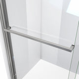 DreamLine SHDR-1860720-04 Duet Plus 56-60" W x 72" H Semi-Frameless Bypass Sliding Shower Door in Brushed Nickel