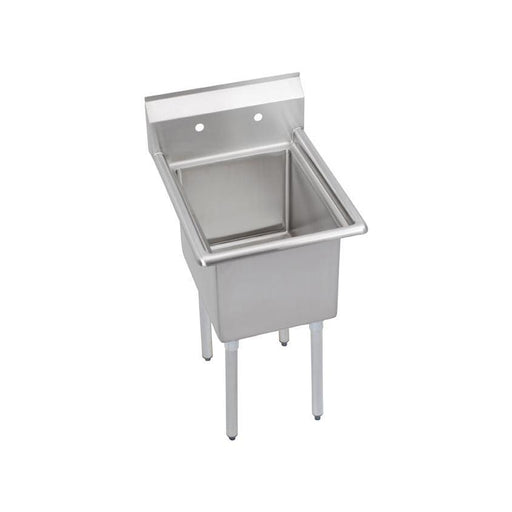 Elkay E1C24X24-0X Economy Scullery Sink, 12" Deep Bowl, No Drainboards, 29 x 29.75 x 45.75
