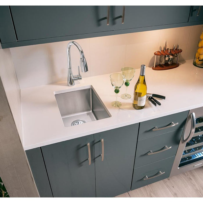 Elkay ECTRU12179T Crosstown Stainless Steel 13-1/2" x 18-1/2" x 9", 1-Bowl Undermount Bar Sink