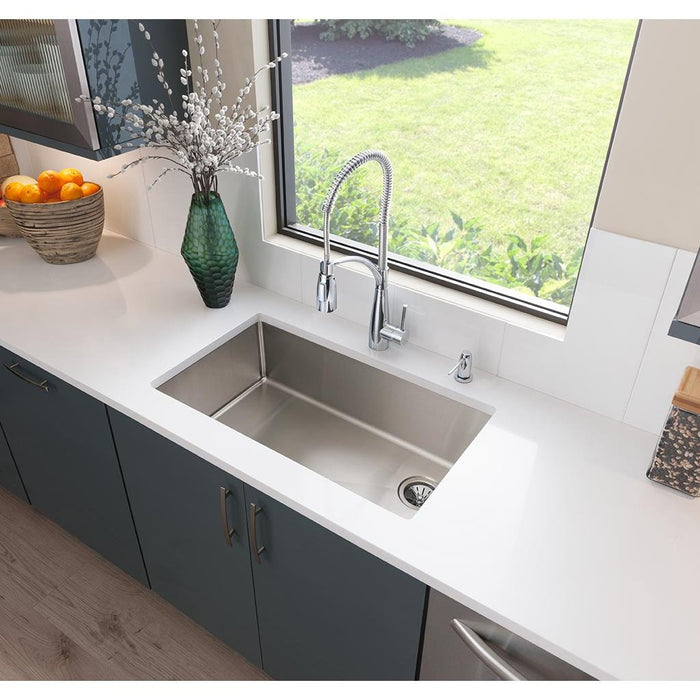 Elkay ECTRU30179RT Crosstown Stainless Steel 31-1/2" x 18-1/2" x 9", 1-Bowl Undermount Kitchen Sink