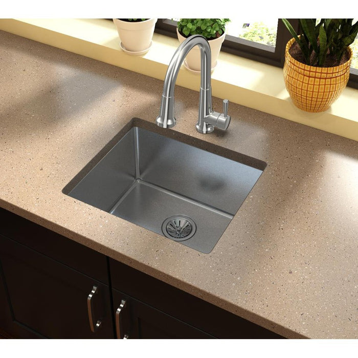 Elkay EFRU191610T Crosstown 16 Gauge Stainless Steel, 21-1/2" x 18-1/2" x 10" Undermount Kitchen Sink