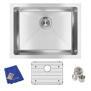 Elkay EFRU211510TC 16 Gauge Stainless Steel Single Bowl Undermount Kit