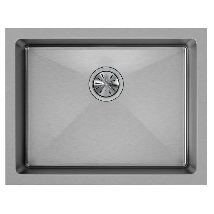 Elkay EFRU2115T Crosstown 16 Gauge Stainless Steel 23-1/2" x 18-1/4" x 8" 1-Bowl Undermount Kitchen Sink