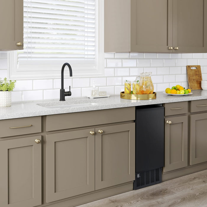 Edgestar IB450SS 15" Wide 25 Lbs. Capacity Built-In, Free Standing, and Undercounter Ice Maker in Stainless Steel