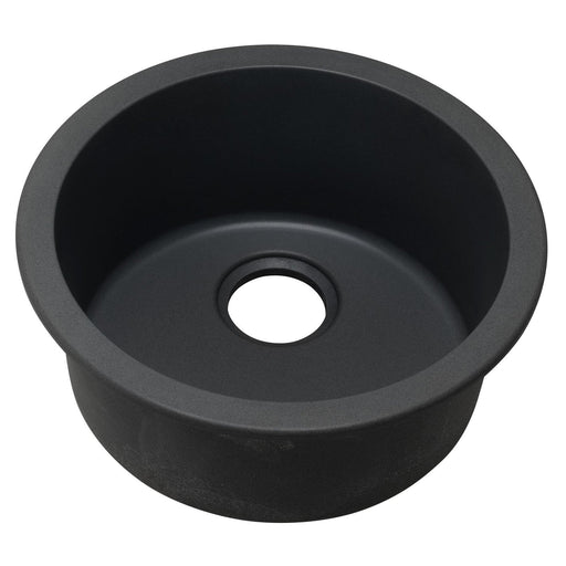 Elkay ELG16FBBK0 Quartz Classic 18-1/8" x 18-1/8" x 7-1/2" Dual Mount Bar Sink, Black