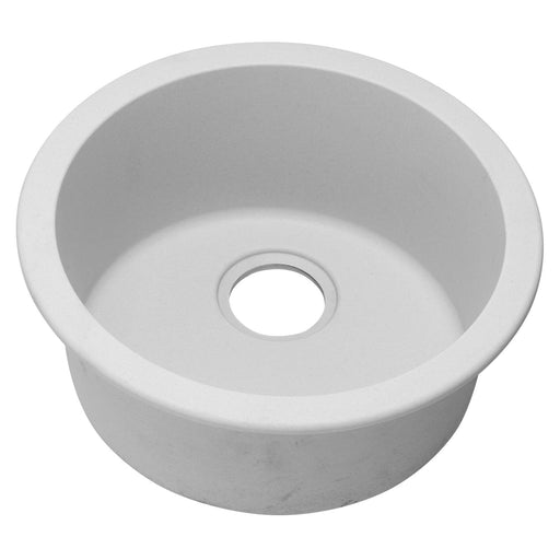 Elkay ELG16FBWH0 Quartz Classic 18-1/8" x 18-1/8" x 7-1/2" Dual Mount Bar Sink, White