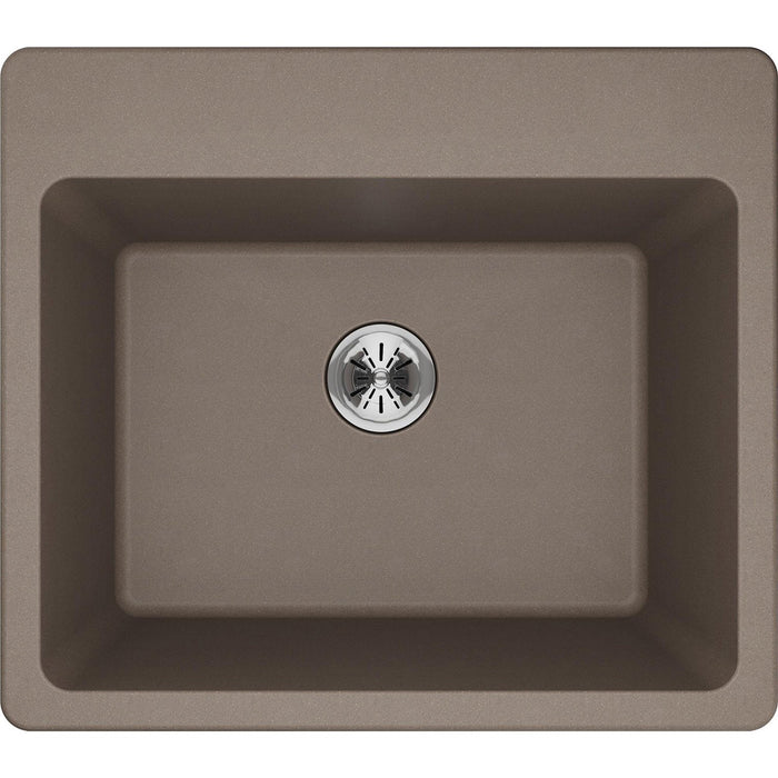 Elkay ELG252212PDGR0 Quartz Classic 25 x 22 x 11-13/16" Top Mount Laundry Sink, Perfect Drain