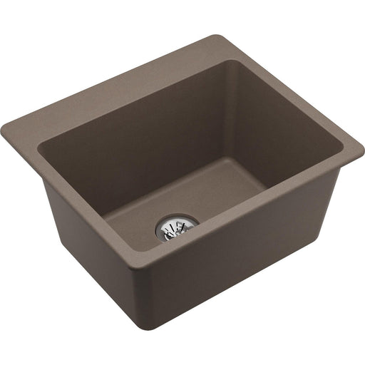 Elkay ELG252212PDGR0 Quartz Classic 25 x 22 x 11-13/16" Top Mount Laundry Sink, Perfect Drain