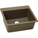 Elkay ELG2522MC0 Quartz Classic 25" x 22" x 9-1/2", Single Bowl Top Mount Kitchen Sink, Mocha