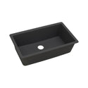 Elkay ELGRU13322BK0 Quartz Classic 33" x 18-7/16" x 9-7/16", 1-Bowl Undermount Kitchen Sink, Black