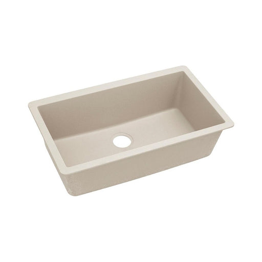 Elkay ELGRU13322BQ0 Quartz Classic 33" x 18-7/16" x 9-7/16", 1-Bowl Undermount Kitchen Sink, Bisque