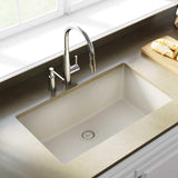 Elkay ELGRU13322BQ0 Quartz Classic 33" x 18-7/16" x 9-7/16", 1-Bowl Undermount Kitchen Sink, Bisque
