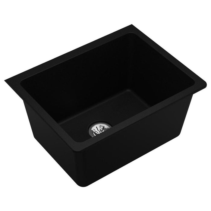 Elkay ELGU251912PDBK0 Quartz Classic 25 x 18-1/2 x 11-13/16" Undermount Laundry Sink, Black