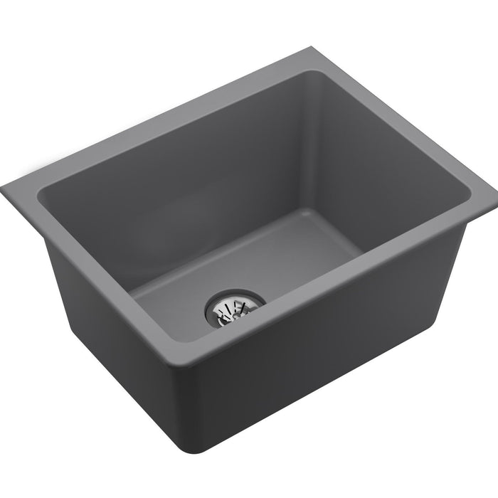 Elkay ELGU251912PDGS0 Quartz Classic 25 x 18-1/2 x 11-13/16" Undermount Laundry Sink, Greystone