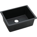 Elkay ELGU2522BK0 Quartz Classic 24-5/8" x 18-1/2" x 9-1/2", 1-Bowl Undermount Kitchen Sink, Black