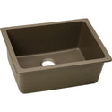 Elkay ELGU2522MC0 Quartz Classic 24-5/8" x 18-1/2" x 9-1/2", 1-Bowl Undermount Kitchen Sink, Mocha