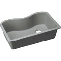 Elkay ELGUS3322RGS0 Quartz Classic 33" x 20" x 9-1/2", Single Bowl Undermount Kitchen Sink, Greystone