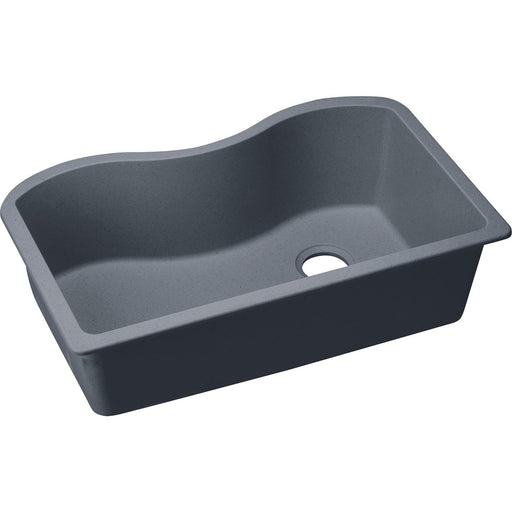 Elkay ELGUS3322RGY0 Quartz Classic 33" x 20" x 9-1/2", Single Bowl Undermount Kitchen Sink, Dusk Gray